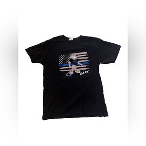 5/$25 D.A.R.E. Black Graphic Unisex T-Shirt